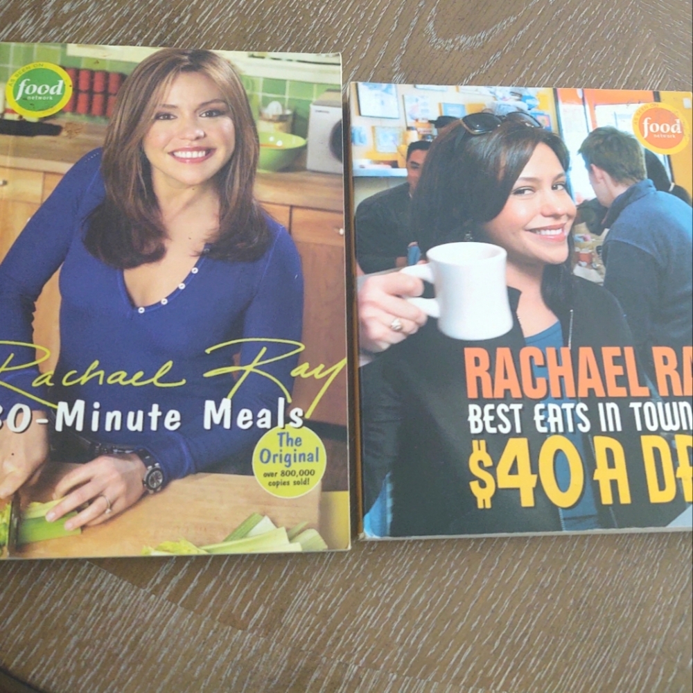 2 "Rachel Ray" Paperback Cookbooks
